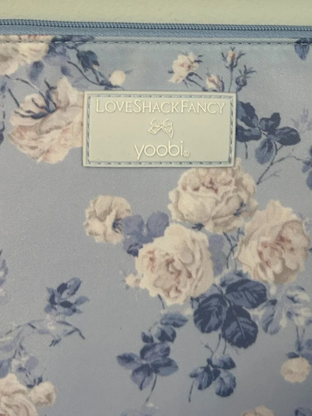 LoveShackFancy * Yoobi Accessory Pouch Whisper Blue Floral